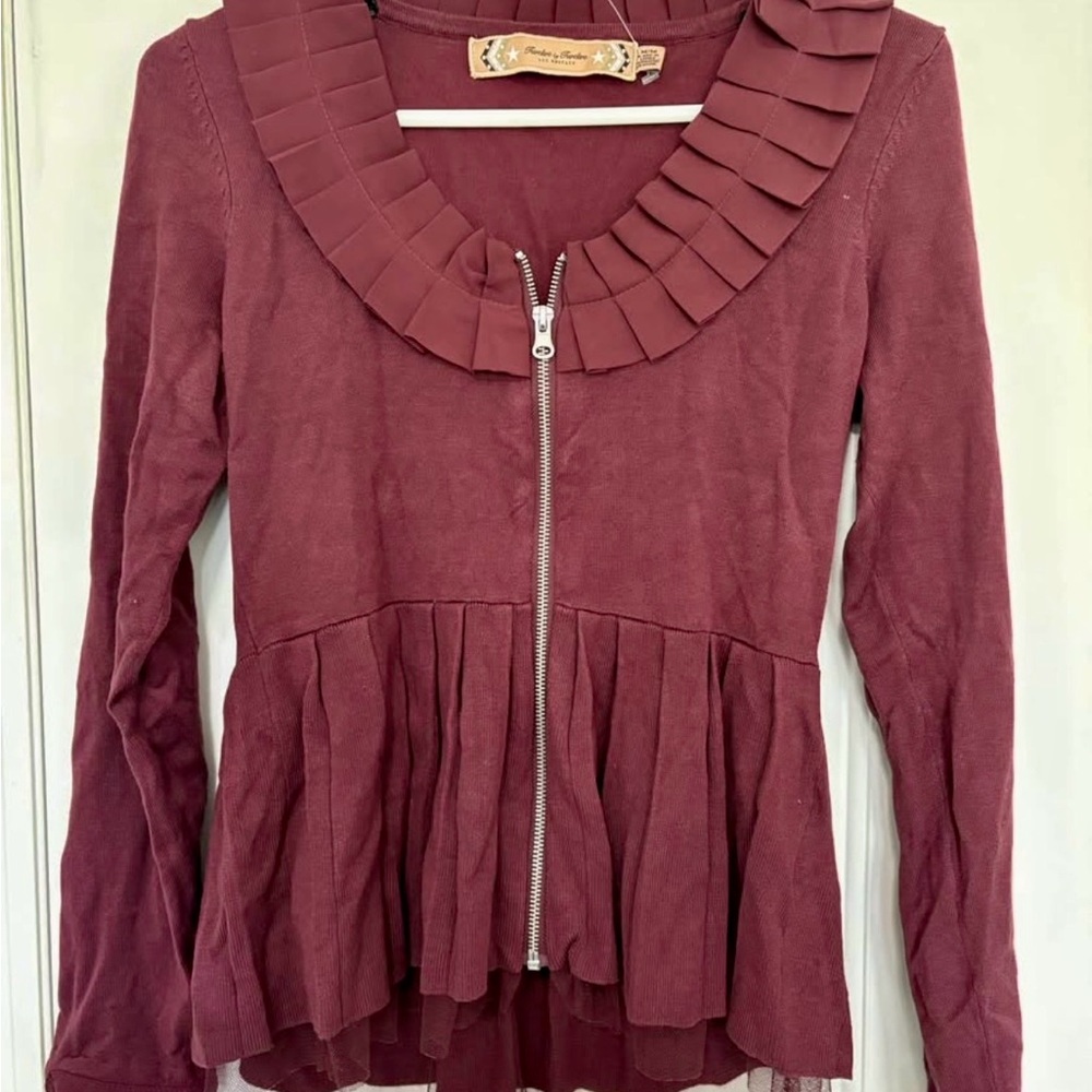 Twelve by Twelve Burgundy Sweater